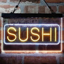 ADVPRO Sushi Japanese Food Cafe Dual Color LED Neon Sign st6-i4002 - White & Yellow