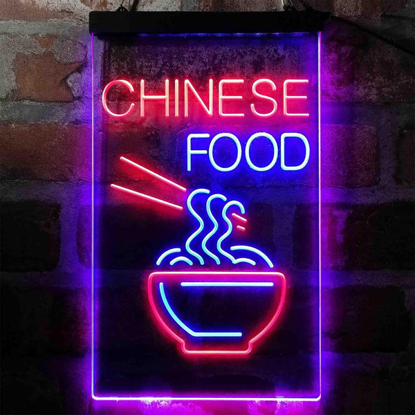 ADVPRO Chinese Noddle Food Cafe  Dual Color LED Neon Sign st6-i4003 - Red & Blue