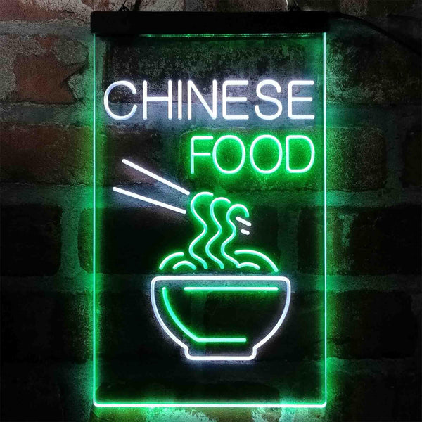 ADVPRO Chinese Noddle Food Cafe  Dual Color LED Neon Sign st6-i4003 - White & Green