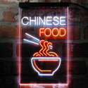 ADVPRO Chinese Noddle Food Cafe  Dual Color LED Neon Sign st6-i4003 - White & Orange