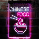 ADVPRO Chinese Noddle Food Cafe  Dual Color LED Neon Sign st6-i4003 - White & Purple