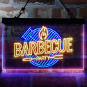 ADVPRO Barbecue Party Home Decoration Dual Color LED Neon Sign st6-i4004 - Blue & Yellow