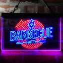 ADVPRO Barbecue Party Home Decoration Dual Color LED Neon Sign st6-i4004 - Red & Blue