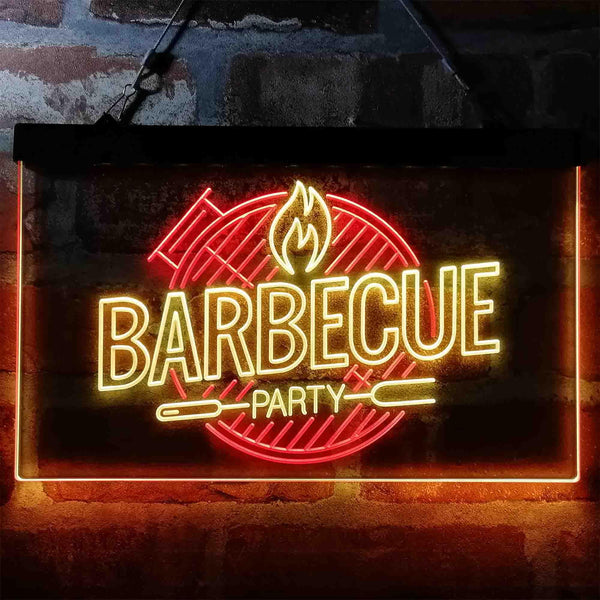 ADVPRO Barbecue Party Home Decoration Dual Color LED Neon Sign st6-i4004 - Red & Yellow