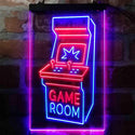 ADVPRO Game Room Arcade Garage TV Display  Dual Color LED Neon Sign st6-i4008 - Blue & Red