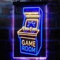 ADVPRO Game Room Arcade Garage TV Display  Dual Color LED Neon Sign st6-i4008 - Blue & Yellow