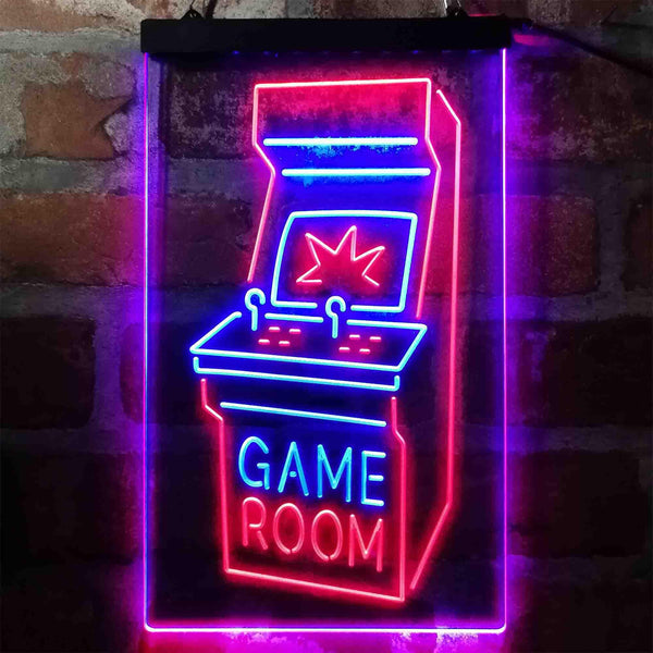 ADVPRO Game Room Arcade Garage TV Display  Dual Color LED Neon Sign st6-i4008 - Red & Blue