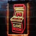 ADVPRO Game Room Arcade Garage TV Display  Dual Color LED Neon Sign st6-i4008 - Red & Yellow