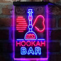 ADVPRO Hookah Bar Smoke Shop  Dual Color LED Neon Sign st6-i4010 - Blue & Red