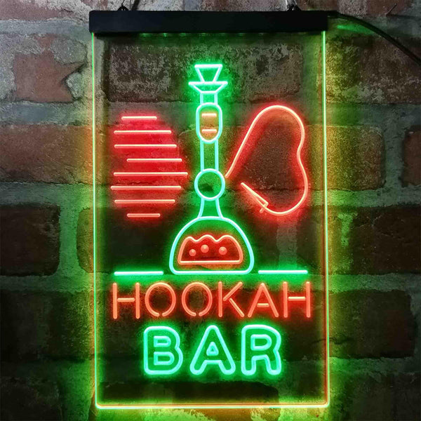 ADVPRO Hookah Bar Smoke Shop  Dual Color LED Neon Sign st6-i4010 - Green & Red
