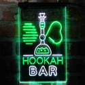 ADVPRO Hookah Bar Smoke Shop  Dual Color LED Neon Sign st6-i4010 - White & Green