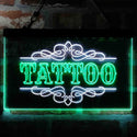 ADVPRO Tattoo Art Decoration Display Dual Color LED Neon Sign st6-i4013 - White & Green