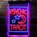 ADVPRO Psychic Tarot Moon Stars Shop  Dual Color LED Neon Sign st6-i4014 - Blue & Red