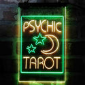 ADVPRO Psychic Tarot Moon Stars Shop  Dual Color LED Neon Sign st6-i4014 - Green & Yellow