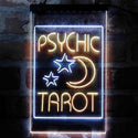 ADVPRO Psychic Tarot Moon Stars Shop  Dual Color LED Neon Sign st6-i4014 - White & Yellow