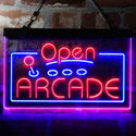 ADVPRO Open Arcade Game Console Dual Color LED Neon Sign st6-i4016 - Blue & Red