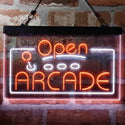 ADVPRO Open Arcade Game Console Dual Color LED Neon Sign st6-i4016 - White & Orange