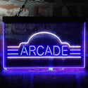 ADVPRO Vintage Arcade Video Games Display Dual Color LED Neon Sign st6-i4022 - White & Blue