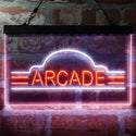ADVPRO Vintage Arcade Video Games Display Dual Color LED Neon Sign st6-i4022 - White & Orange