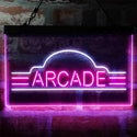 ADVPRO Vintage Arcade Video Games Display Dual Color LED Neon Sign st6-i4022 - White & Purple