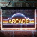 ADVPRO Vintage Arcade Video Games Display Dual Color LED Neon Sign st6-i4022 - White & Yellow
