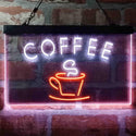 ADVPRO Coffee Shop Cafe Cup Display Dual Color LED Neon Sign st6-i4023 - White & Orange