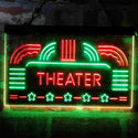 ADVPRO Theater Vintage Display Home Movie Dual Color LED Neon Sign st6-i4026 - Green & Red