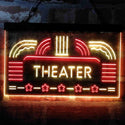 ADVPRO Theater Vintage Display Home Movie Dual Color LED Neon Sign st6-i4026 - Red & Yellow