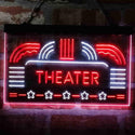 ADVPRO Theater Vintage Display Home Movie Dual Color LED Neon Sign st6-i4026 - White & Red