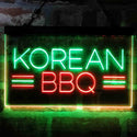 ADVPRO Korean BBQ Food Restaurant Dual Color LED Neon Sign st6-i4030 - Green & Red