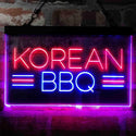 ADVPRO Korean BBQ Food Restaurant Dual Color LED Neon Sign st6-i4030 - Red & Blue