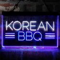 ADVPRO Korean BBQ Food Restaurant Dual Color LED Neon Sign st6-i4030 - White & Blue
