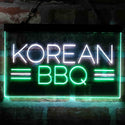 ADVPRO Korean BBQ Food Restaurant Dual Color LED Neon Sign st6-i4030 - White & Green