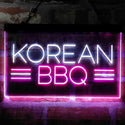 ADVPRO Korean BBQ Food Restaurant Dual Color LED Neon Sign st6-i4030 - White & Purple