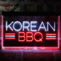 ADVPRO Korean BBQ Food Restaurant Dual Color LED Neon Sign st6-i4030 - White & Red