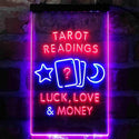 ADVPRO Tarot Readings Luck Love Money Shop  Dual Color LED Neon Sign st6-i4032 - Blue & Red
