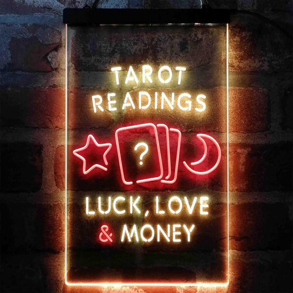 ADVPRO Tarot Readings Luck Love Money Shop  Dual Color LED Neon Sign st6-i4032 - Red & Yellow