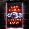 ADVPRO Tarot Readings Luck Love Money Shop  Dual Color LED Neon Sign st6-i4032 - White & Orange