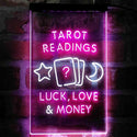 ADVPRO Tarot Readings Luck Love Money Shop  Dual Color LED Neon Sign st6-i4032 - White & Purple