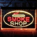 ADVPRO Smoke Shop Cigarette Room Dual Color LED Neon Sign st6-i4034 - Red & Yellow