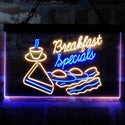 ADVPRO Breakfast Specials All Day Restaurant Dual Color LED Neon Sign st6-i4035 - Blue & Yellow