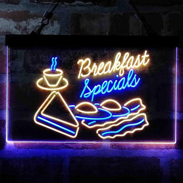 ADVPRO Breakfast Specials All Day Restaurant Dual Color LED Neon Sign st6-i4035 - Blue & Yellow