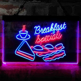 ADVPRO Breakfast Specials All Day Restaurant Dual Color LED Neon Sign st6-i4035 - Red & Blue