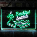 ADVPRO Breakfast Specials All Day Restaurant Dual Color LED Neon Sign st6-i4035 - White & Green