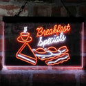 ADVPRO Breakfast Specials All Day Restaurant Dual Color LED Neon Sign st6-i4035 - White & Orange