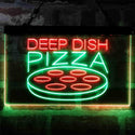 ADVPRO Deep Dish Pizza Cafe Dual Color LED Neon Sign st6-i4036 - Green & Red