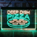 ADVPRO Deep Dish Pizza Cafe Dual Color LED Neon Sign st6-i4036 - Green & Yellow