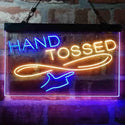 ADVPRO Hand Tossed Pizza Bistro Dual Color LED Neon Sign st6-i4037 - Blue & Yellow