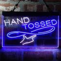 ADVPRO Hand Tossed Pizza Bistro Dual Color LED Neon Sign st6-i4037 - White & Blue