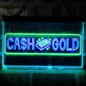 ADVPRO Cash for Gold We Buy Shop Dual Color LED Neon Sign st6-i4038 - Green & Blue